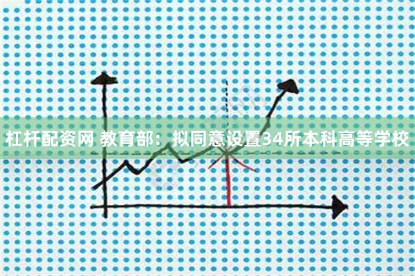 杠杆配资网 教育部：拟同意设置34所本科高等学校