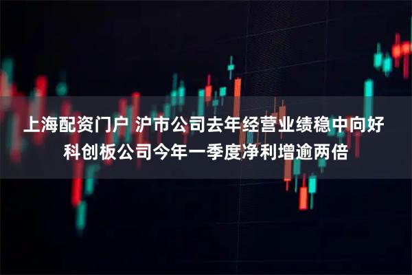 上海配资门户 沪市公司去年经营业绩稳中向好 科创板公司今年一季度净利增逾两倍